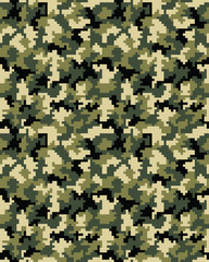 Digital fashionable camouflage pattern, military print .Seamless illustration, wallpaper