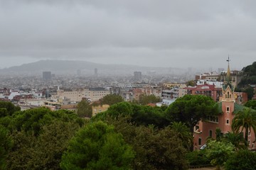 Fototapeta premium Foggy cityscape