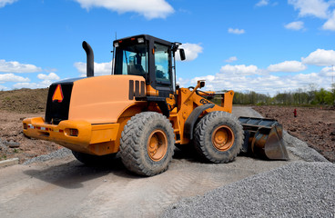 New Road Home House Construction Builders Vehicles Heavy Equipment Machinery