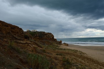 Fototapeta na wymiar Stormy Day at the Beach