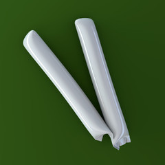 Stadium Noisemakers Crowd loud Inflatable Thunder Stick Bang Cheer Fan Noise Maker Basketball hockey Football Clapper mockup 3d render