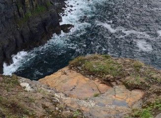 waterfall in mountains
