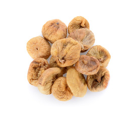 Dried figs isolated on  white background