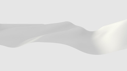 white fabrics floating in the air