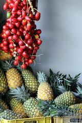 Fresh fruit at the open air market.