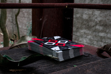 Deck of Playing Cards on the Ground