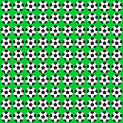 Football ball seamless pattern