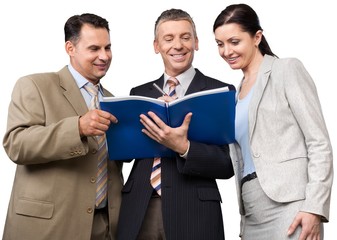 Portrait of Business People Discussing Documents
