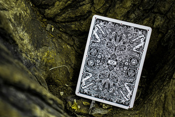 Playing Cards on the Ground