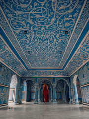 Blue City Palace in Jaipur, India