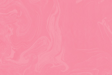 Fototapeta na wymiar Suminagashi marble texture hand painted with pink 
