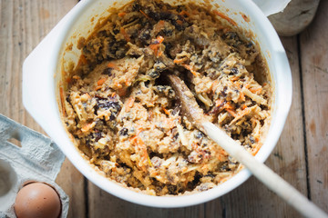 Christmas pudding butter in bowl 