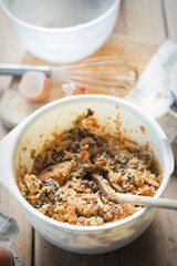 Christmas pudding butter in bowl 