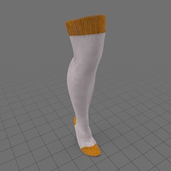 Display leg knee sock