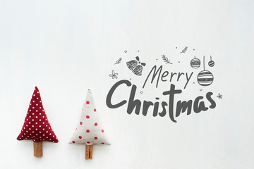 Merry Christmas greeting card mockup