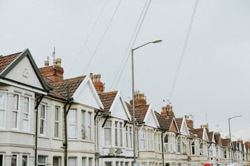 Obraz premium Row of houses in a suburban area