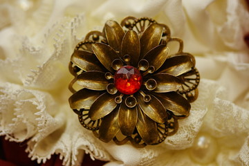  Jewelry, Brooch on Wedding Bouquet 