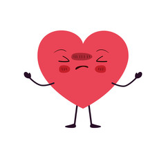 heart love kawaii character