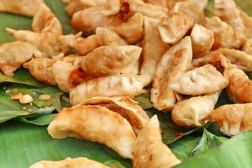 fried dumplings at street food