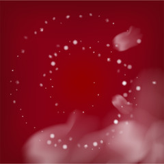 Blue Realistic Vector Snowfall. Christmas, New Year Grunge Holidays Background. Realistic Snowfall Pattern, Falling Snowflakes Overlay. Winter Cold Dots Storm Sky, Frost Effect Silver Ice Square Frame