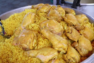 biryani rice with chicken