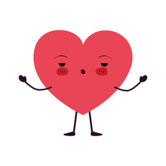 heart love kawaii character