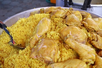 biryani rice with chicken