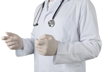 Doctor Holding Something