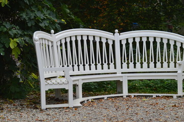 wooden park bench