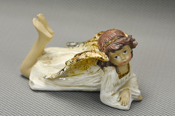 Ceramic angel figurine,trinket