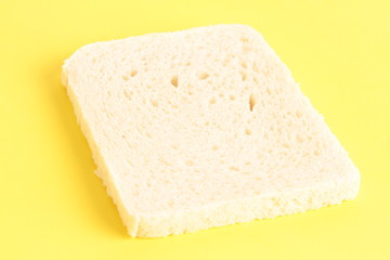 bread without rind in colorful background