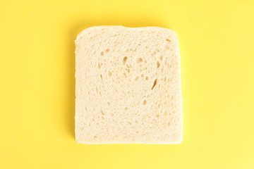 bread without rind in colorful background