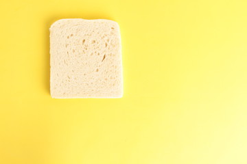 bread without rind in colorful background
