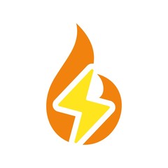 Fire Logo. Flame Icon. Burning Symbol. Vector Eps 10.