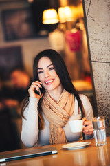 Business woman using smartphone
