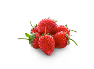 Strawberry isolated on white background.
