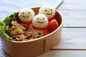 雪だるまのお弁当