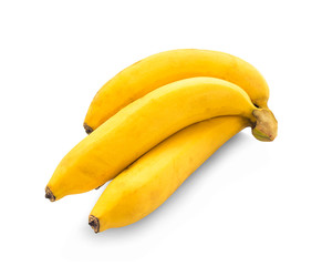 Banana isolated on white background.