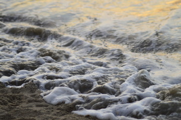 waves on the beach