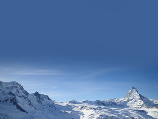 Fototapeta na wymiar Switzerland landscape during winter