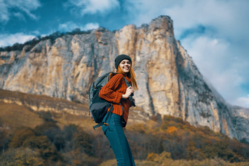 travel mountains woman