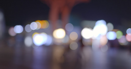 Bokeh of city view