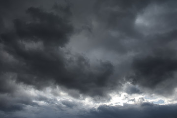 Dark gray cloudy sky

