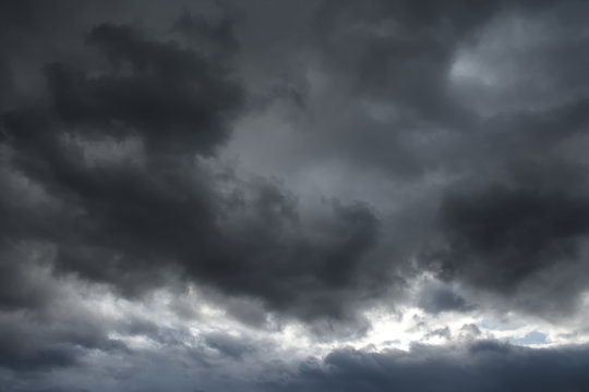 Dark gray cloudy sky

