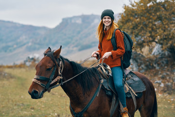 Obraz premium girl with horse