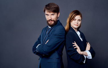 business man and woman