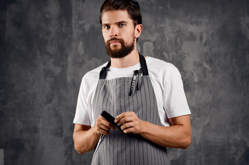 barber barber scissors comb