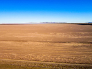 Fototapeta na wymiar routes in the desert 