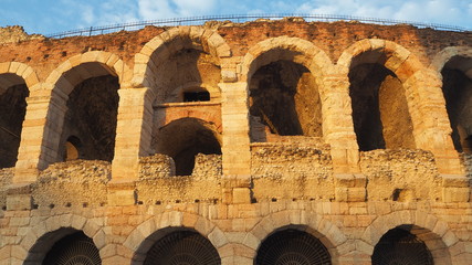 Obraz premium Verona, Italy. The Verona Arena is a Roman amphitheater in the city center, built in the first century