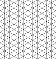 Base grid Mitsukude for patterns Kumiko.Black and white